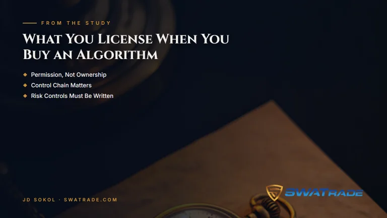 Pocket watch on paper under a lamp | What Is an Algorithm Licensing Guide for Traders?