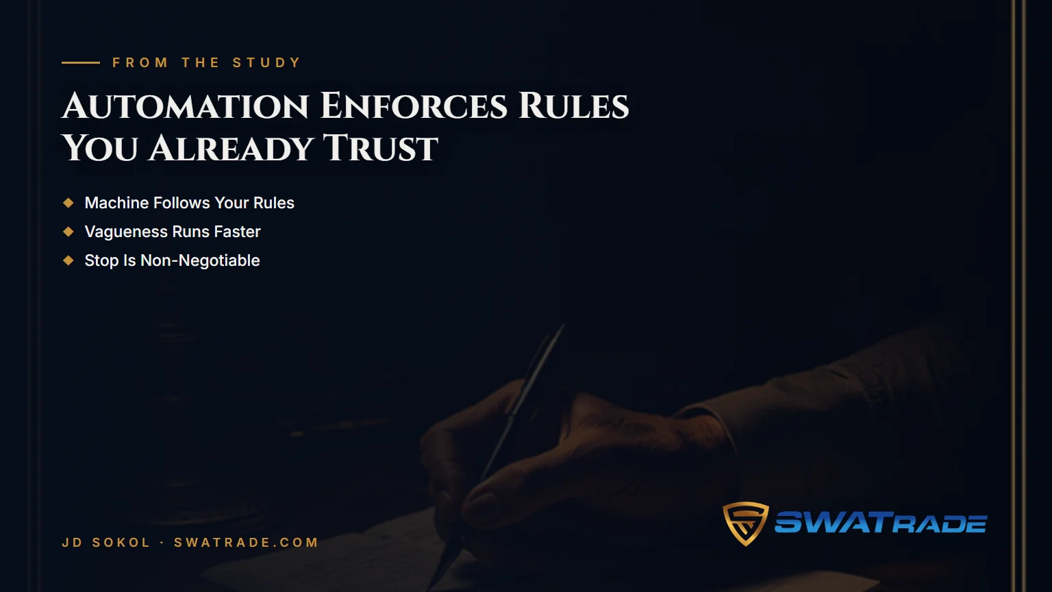 Automated Futures Trading Software for Stewards Automated Futures Trading Software for Stewards | SWATrade article by JD Sokol