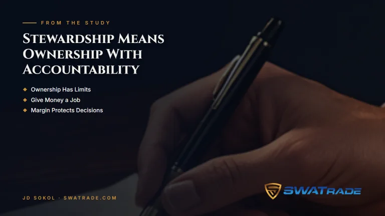 Hand with a fountain pen and pocket watch | Catholic Financial Stewardship Principles for Men
