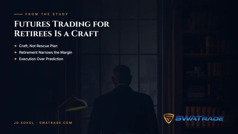 Man at a desk by a tall window | Is Futures Trading for Retirees Too Late to Learn?