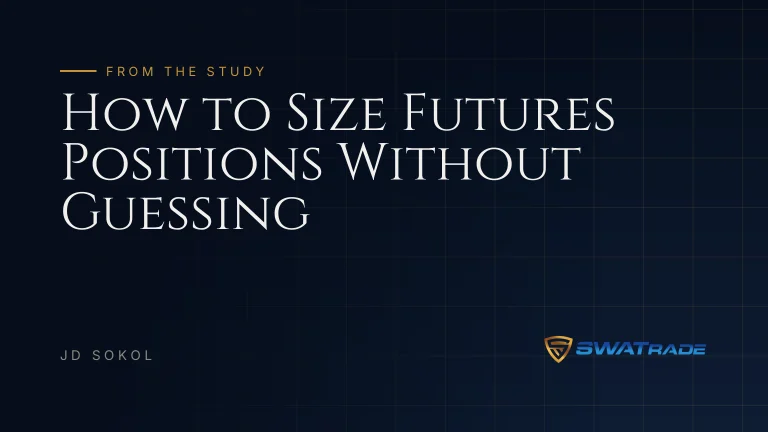 How to Size Futures Positions Without Guessing | SWATrade article by JD Sokol